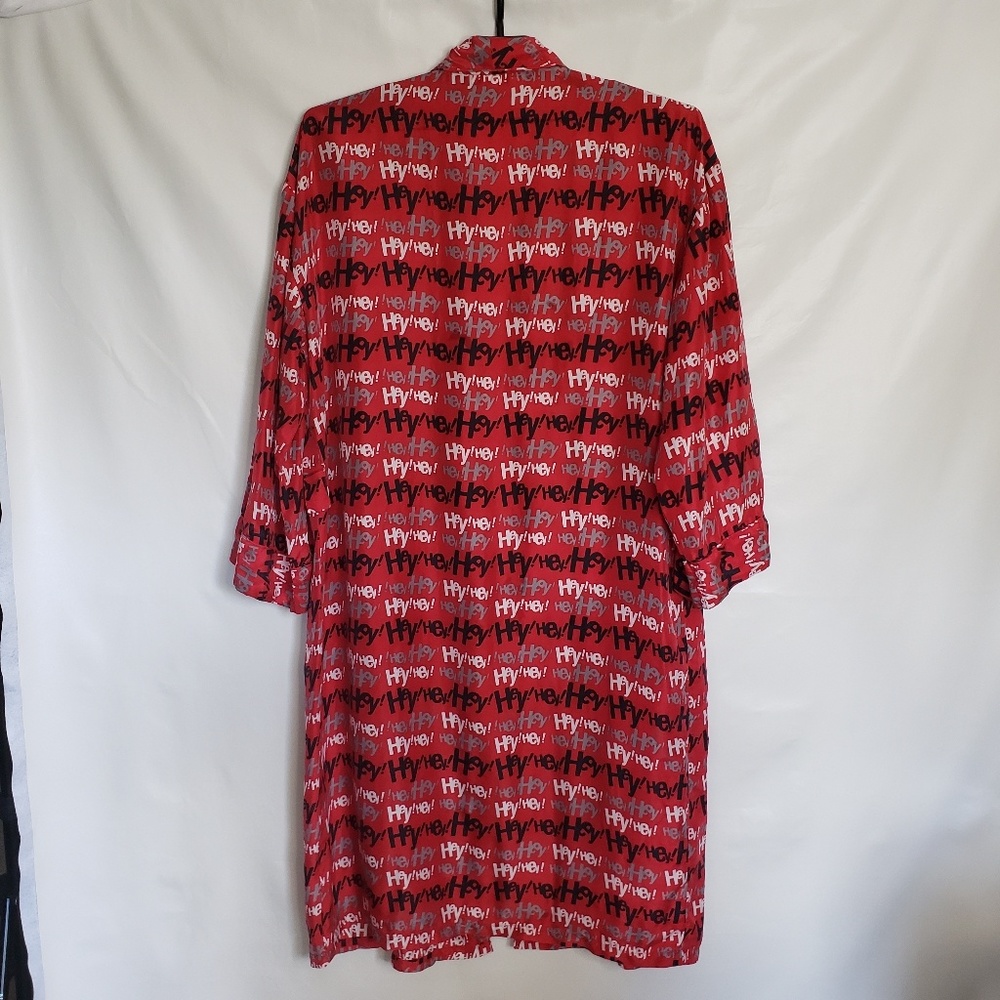 Platinum Fubu Retro Fat Albert Silk Robe - Picture 3 of 8